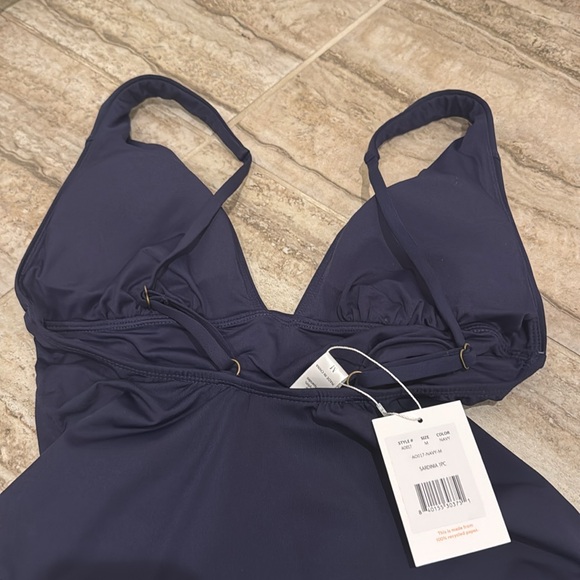 NWT Andie  One Piece Swimsuit Navy Blue Size Medium - Picture 9 of 12